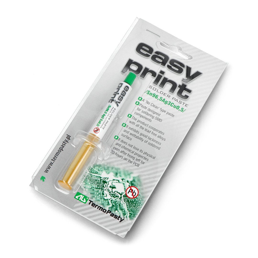 Easy Print Sn96.5 Ag3 Cu0.5 pájecí pasta - 1,4 ml stříkačka