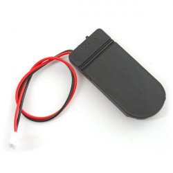 Koš na 2 baterie typu 2032 s krytem a vypínačem