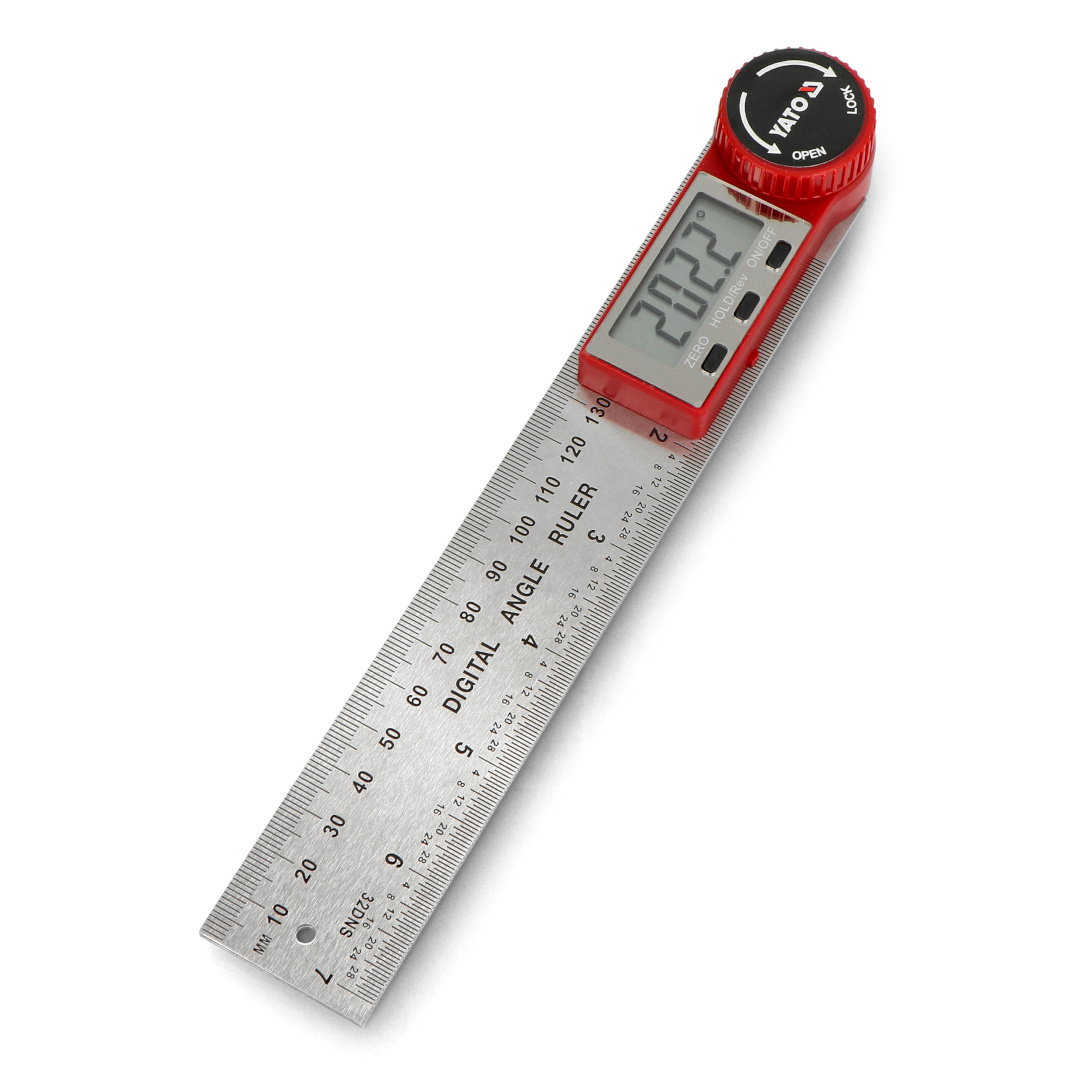 Elektronický úhloměr 200mm - Yato YT-71003