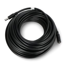 Przedłużacz DC (5,5x2,1 mm) czarny - 3 m