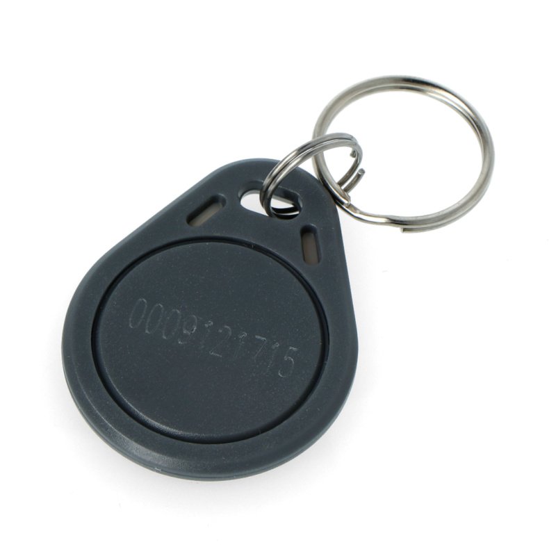 RFID klíčenka S103N-GY - 125kHz - kompatibilní s EM4100 - šedá