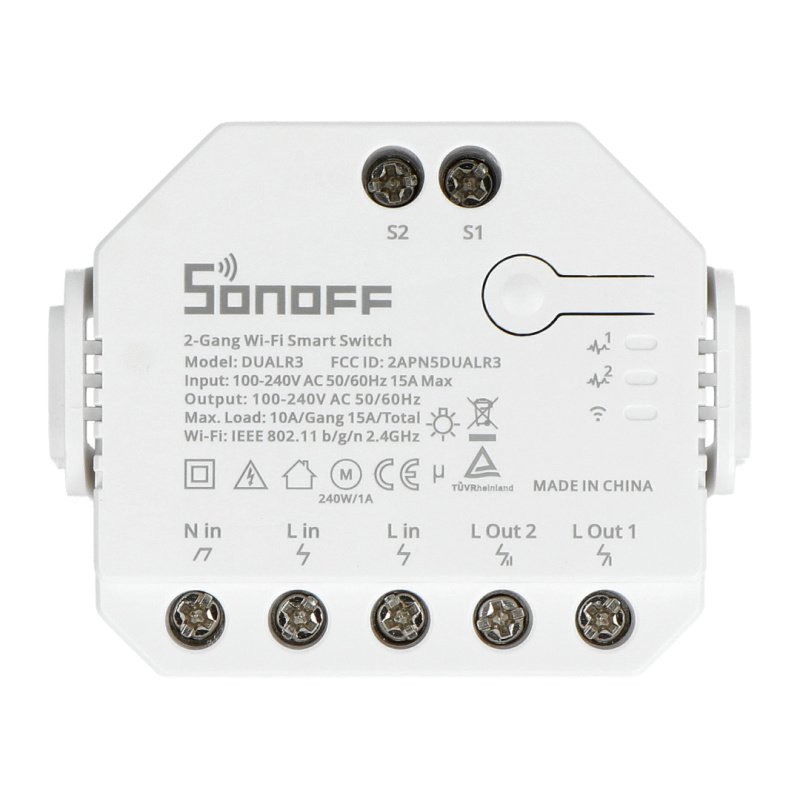 Sonoff dwukanałowy inteligentny przełącznik przekaźnik Wi-Fi