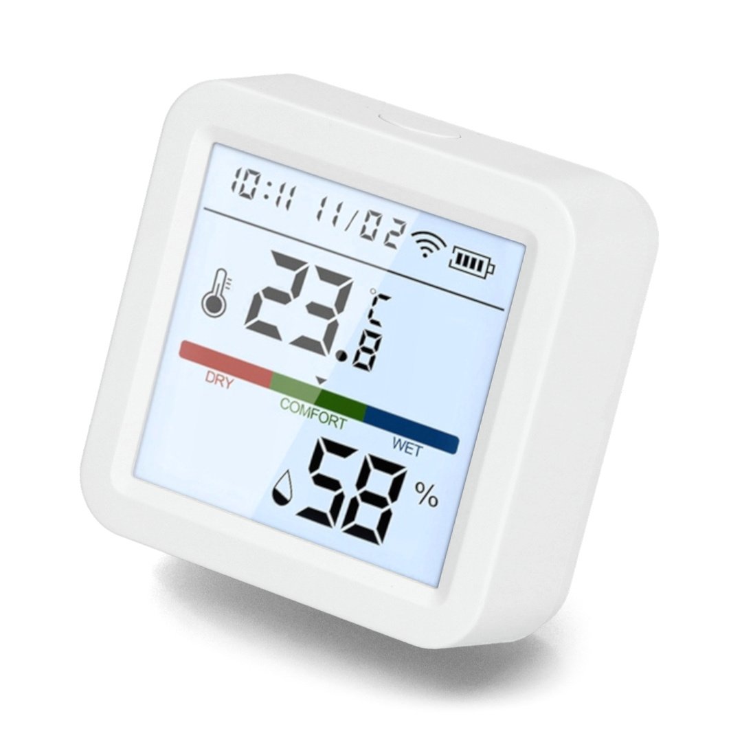 Czujnik Sensor Temperatury i Wilgotności LCD Zigbee Tuya