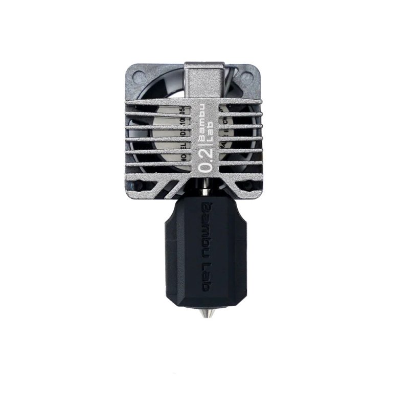 Complete hotend assembly with stainless steel nozzle 0.2mm - P1