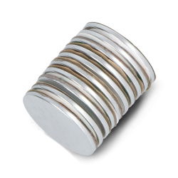 Kulatý neodymový magnet s adhezivní vrstvou S N35 / Ni 22x2mm -