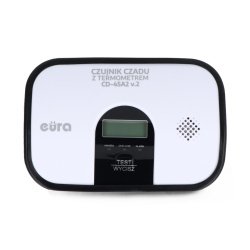 Eura-tech EL Home CD-45A2 V2 - senzor oxidu uhelnatého (oxidu uhelnatého) s teploměrem 3V