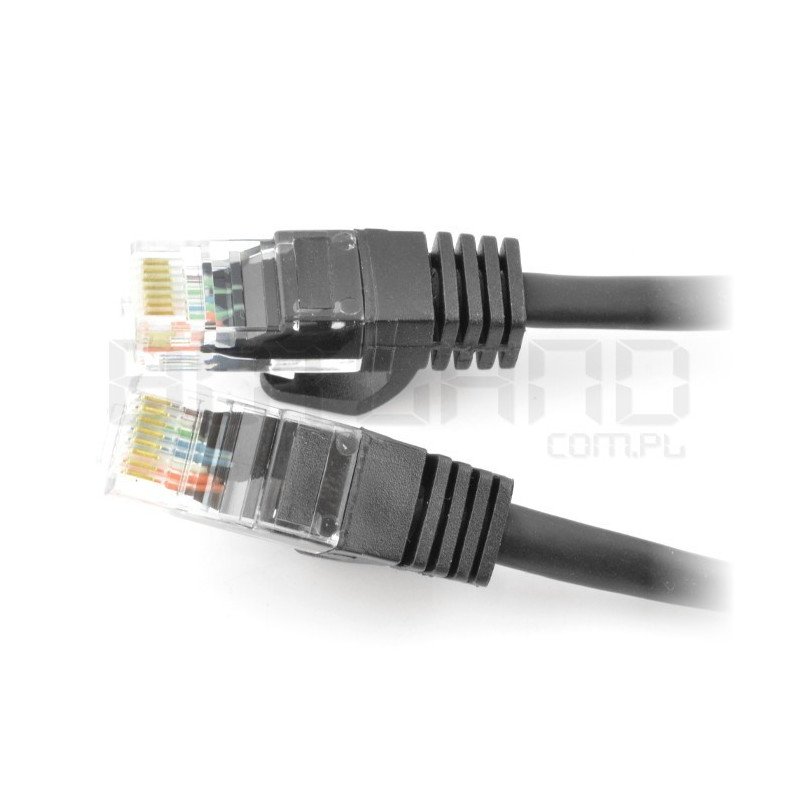 Síťový kabel Ethernet Patchcord UTP 5e 1,5 m - černý