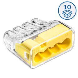 Szybkozłączka wtykowa SCP4 B10 transparentny/żółty (woreczek -