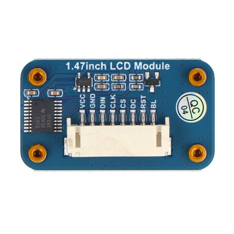 1.47inch LCD Display Module, Rounded Corners