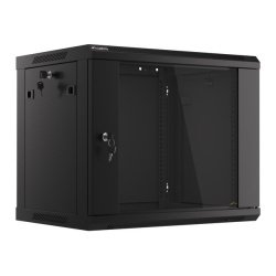 SZAFA INSTALACYJNA RACK WISZĄCA 19" 9U 600X450 CZARNA LANBERG