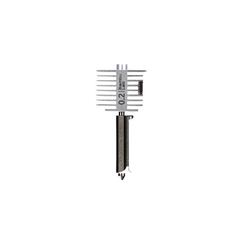Hotend with stainless steel nozzle-0.2 mm