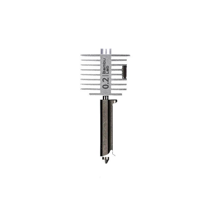 Hotend with stainless steel nozzle-0.2 mm