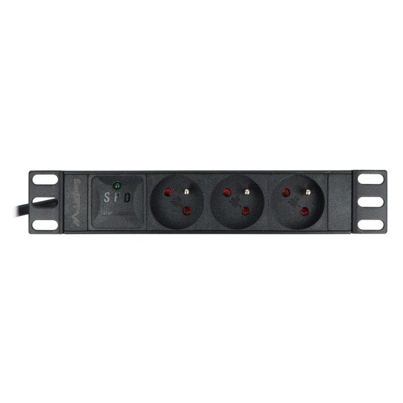 LISTWA ZASILAJĄCA RACK PDU 10" LANBERG 1U 16A 2M 3X 230V PL