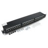 PATCH PANEL 24 PORT 1U 19" KAT.5E EKRANOWANY CZARNY LANBERG - zdjęcie 3