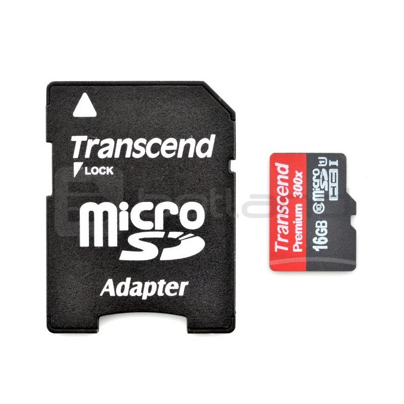 Transcend Premium micro SD / SDHC 16 GB UHS 1 třída 10 paměťová karta s adaptérem