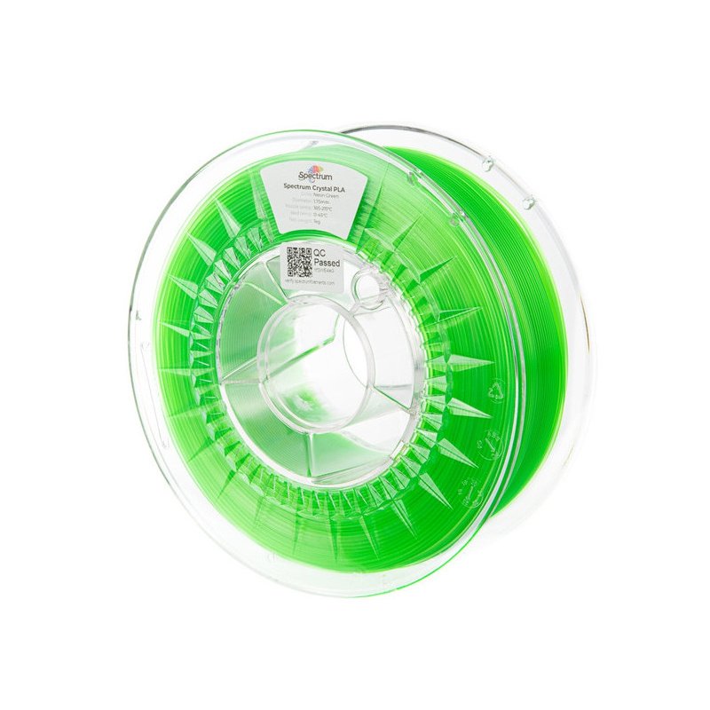 Filament PLA Crystal 1.75mm NEON GREEN 1kg