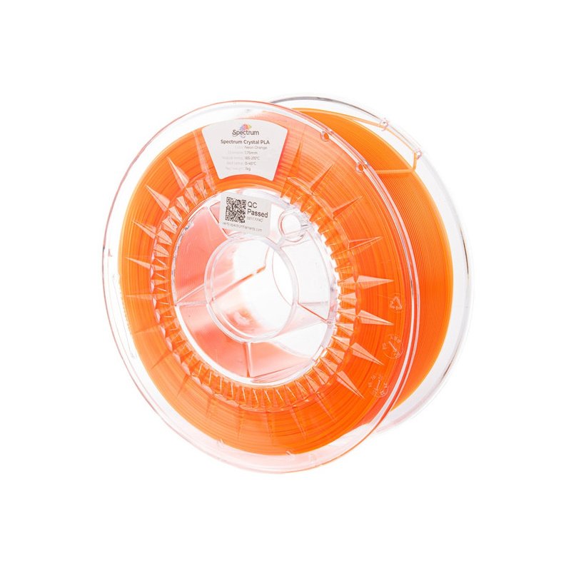 Filament PLA Crystal 1.75mm NEON ORANGE 1kg