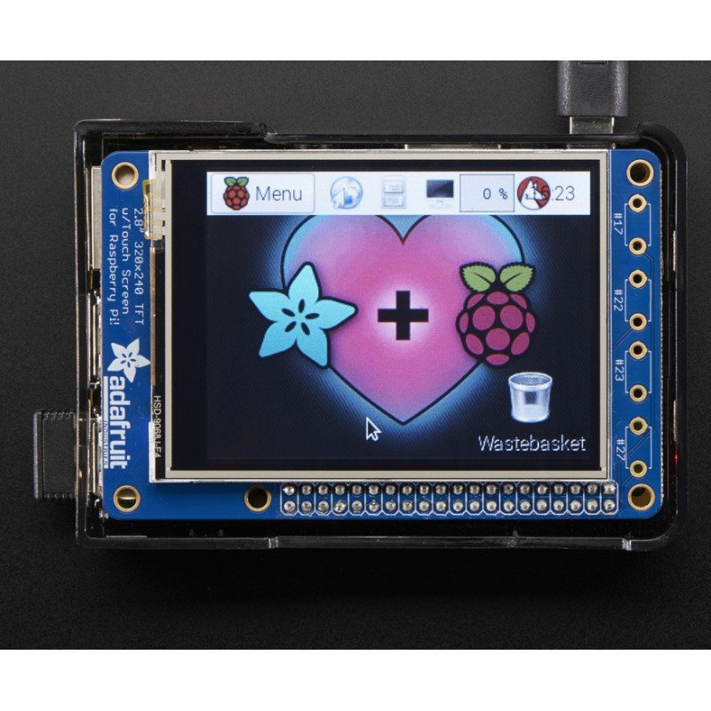 PiTFT Plus MiniKit - 2,8 "320x240 odporový dotykový displej pro Raspberry Pi 2 / A + / B +