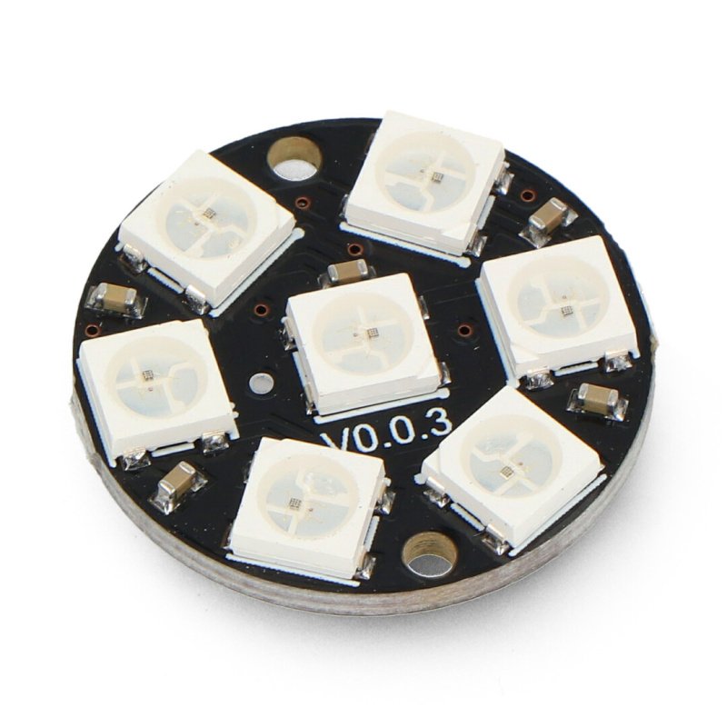 RGB LED prsten 7 x WS2812 5050