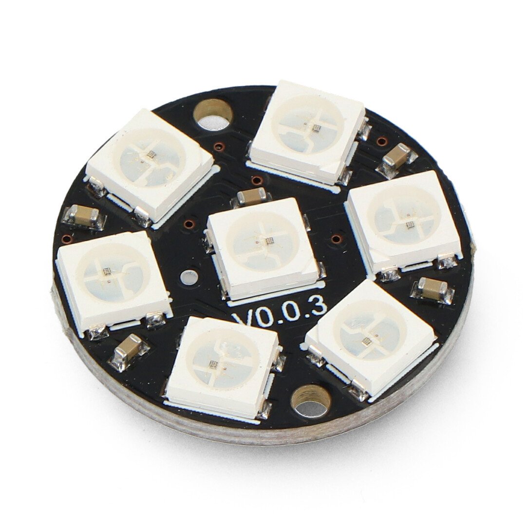 RGB LED prsten 7 x WS2812 5050