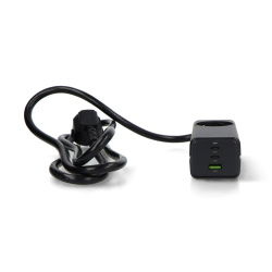 Ładowarka sieciowa Akyga AK-CH-21 + gniazdo AC czarna