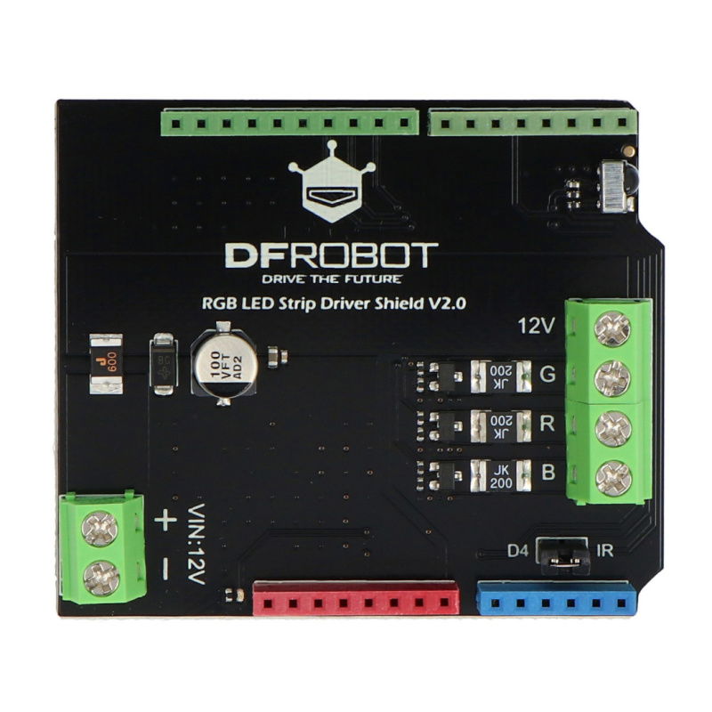 Ovladač DFRobot LED RGB - ovladač LED Shield pro Arduino