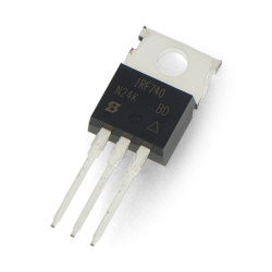 N-MOSFET tranzistor IRF740 400V/10A - THT