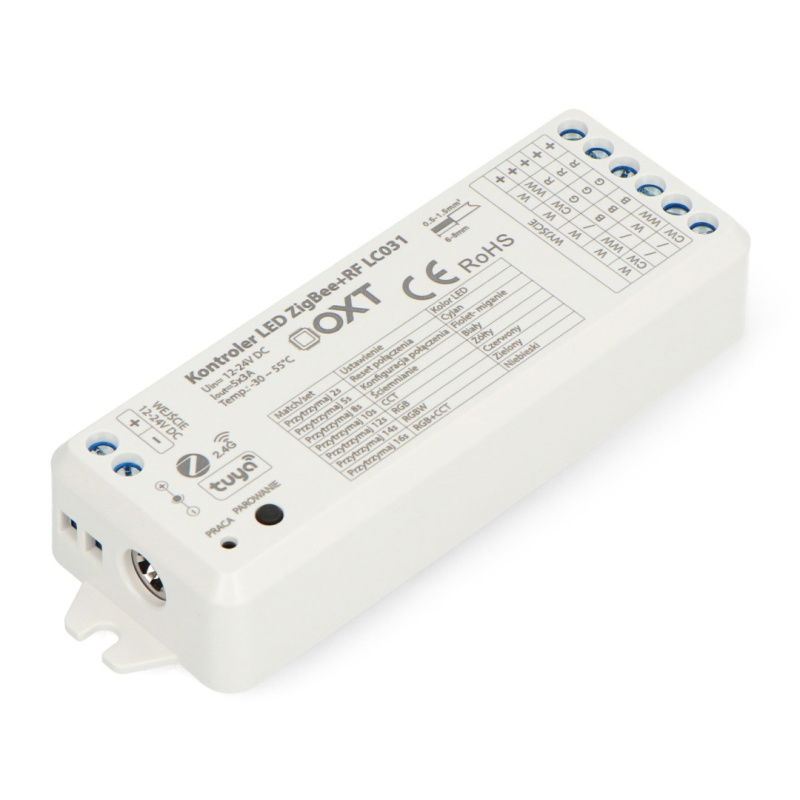 Tuya - RGBW+CCT 5v1 ovladač LED pásku - ZigBee/RF SD - Aplikace