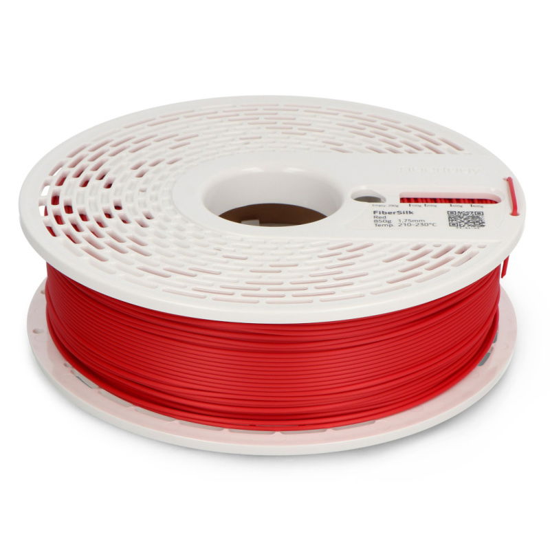 Fiberlogy FiberSilk Filament 1,75 mm 0,85 kg - metalická červená