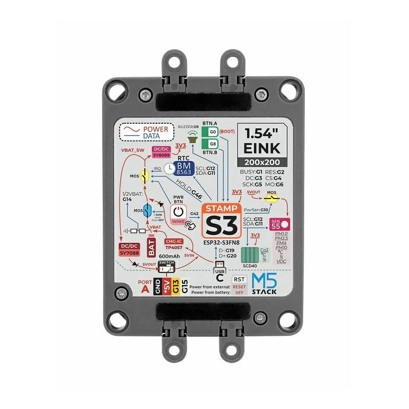 Air Quality Kit - sada pro měření kvality vzduchu - M5StampS3 +