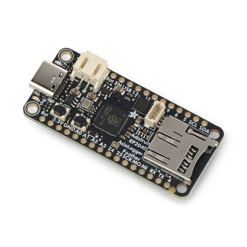 Adafruit Feather RP2040 Adalogger - 8MB Flash with microSD Card