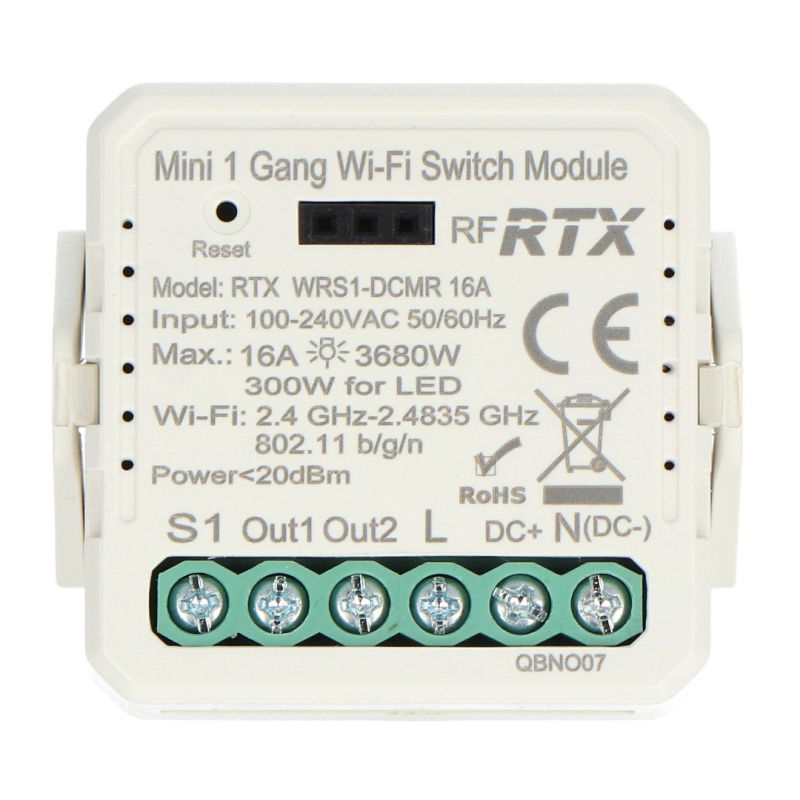 Tuya WRS1-DCMR RTX WiFi In-Box relé