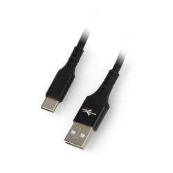 Kabel EXtreme Ampere USB A - USB C - 1,5 m - černý