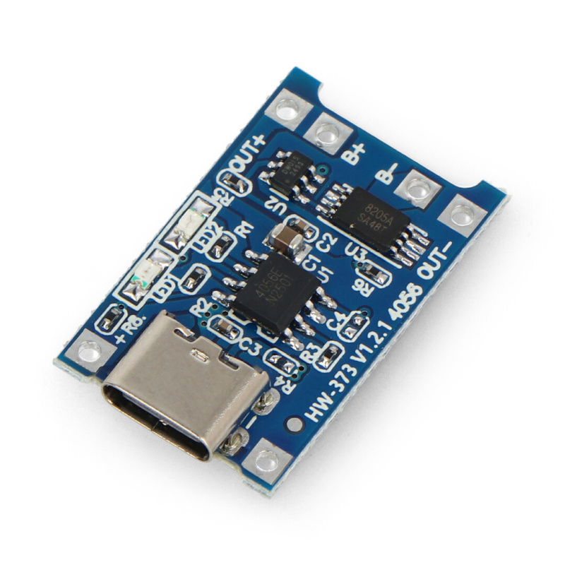 Nabíječka Li-Pol HW-373 v1.2.1 TP4056 jednočlánková 1S 3,7 V