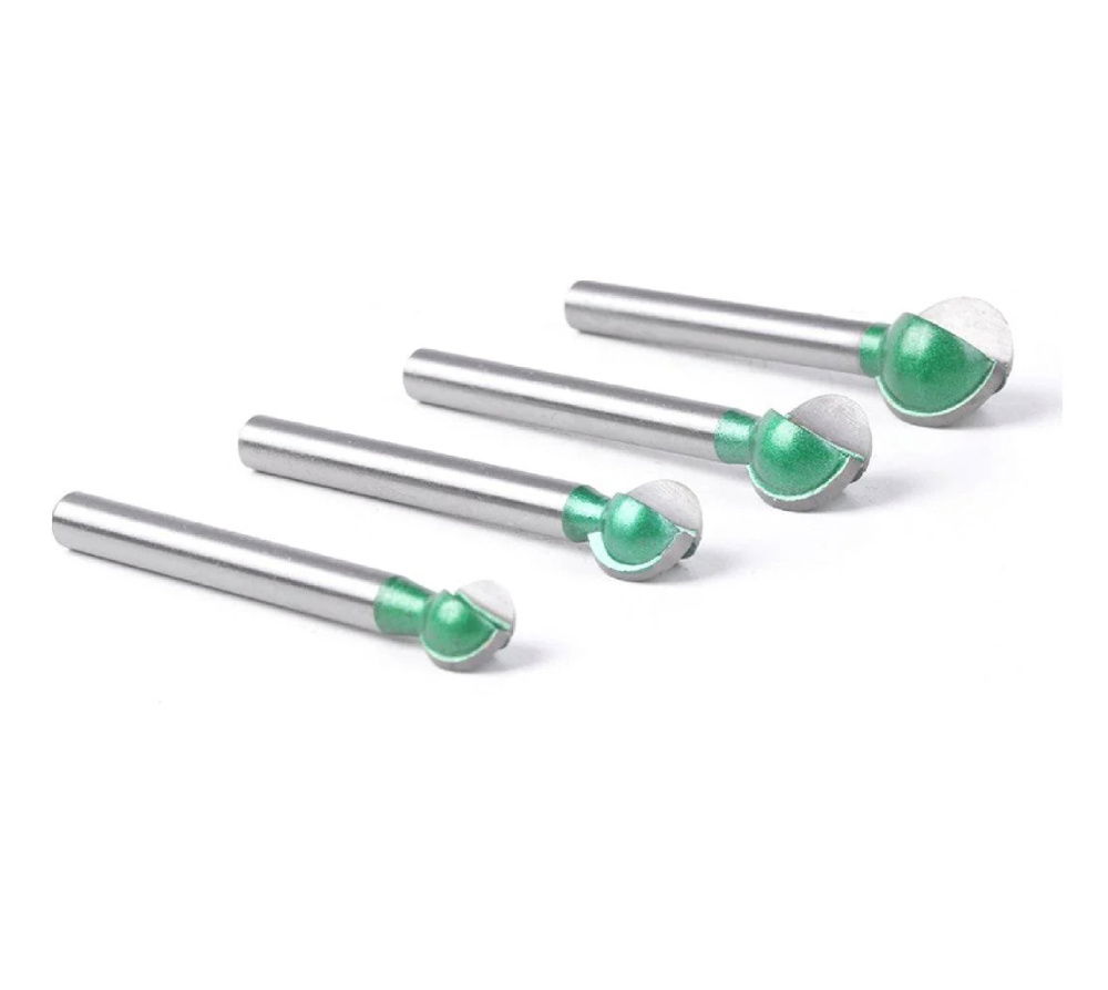 6-handle engraving ball knife green 5PCS