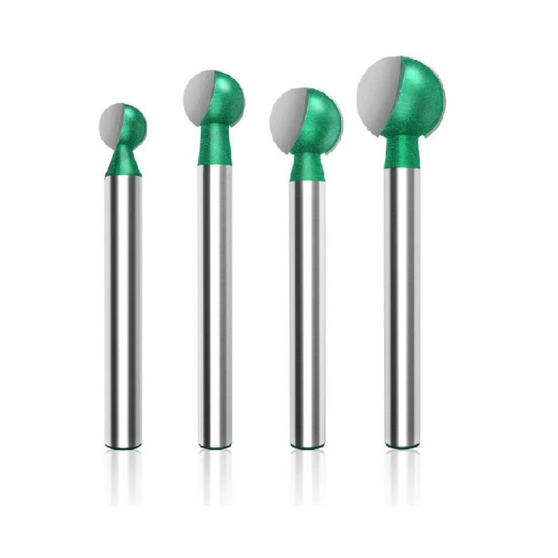 6-handle engraving ball knife green 5PCS