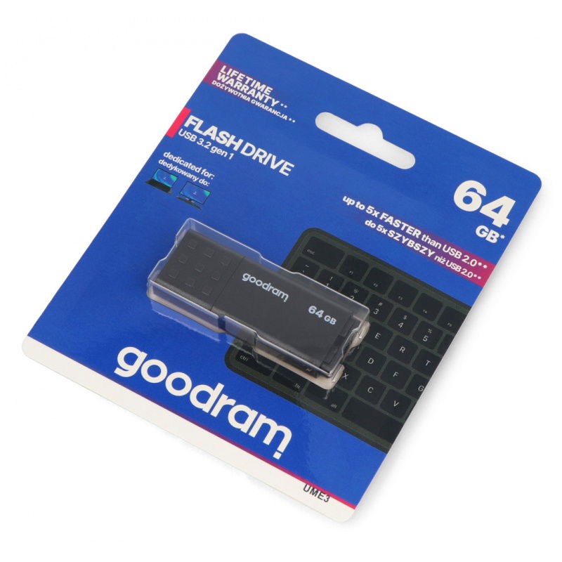 GoodRam Flash Drive - USB 3.2 UME3 Black 32 GB