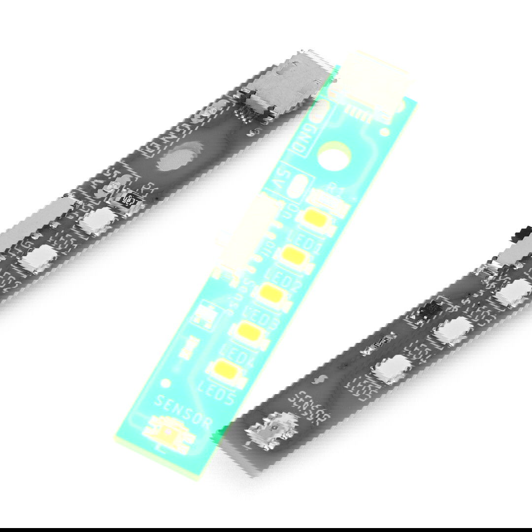 LED pásek 5 x 5V USB diody se světelným senzorem - Kitronik 3562