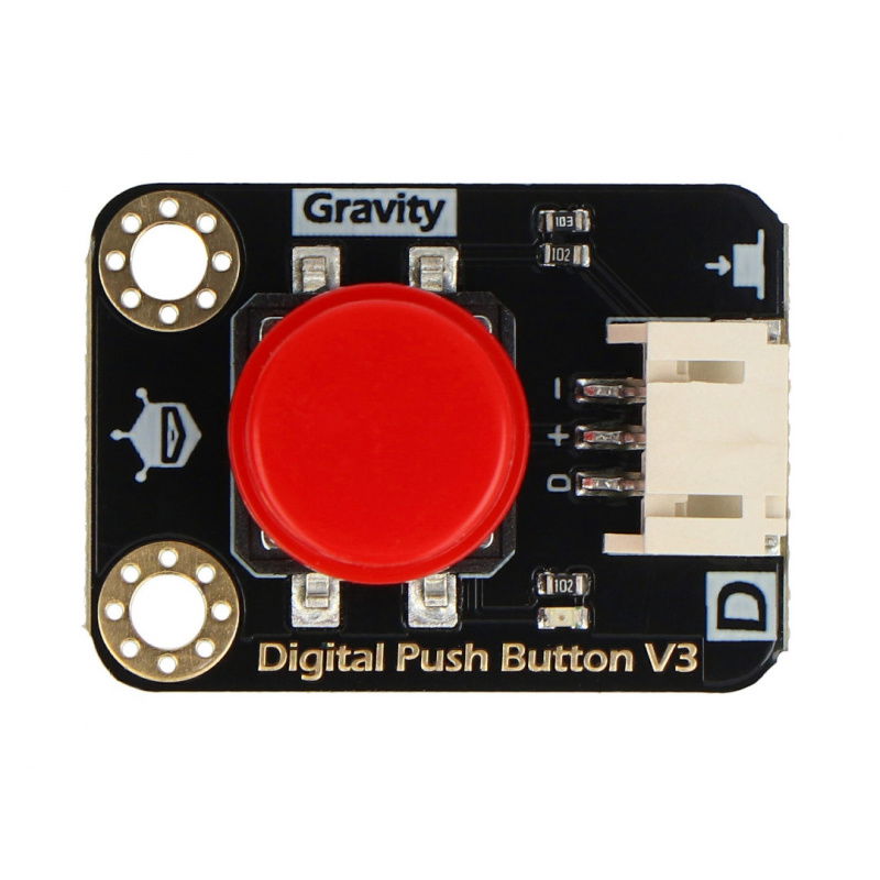 Digitální tlačítko DFRobot Gravity - Tact Switch - červené
