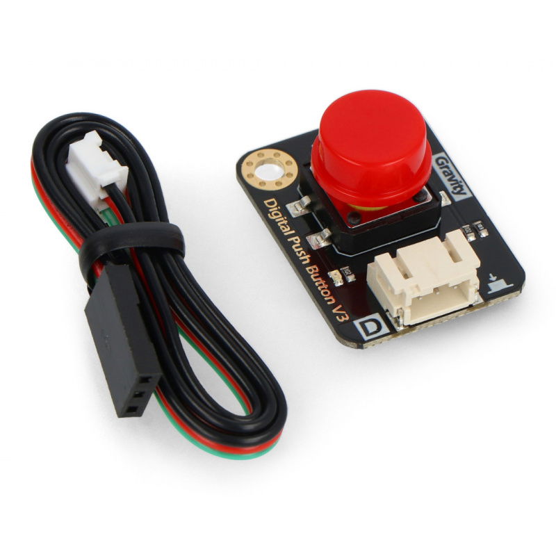 Digitální tlačítko DFRobot Gravity - Tact Switch - červené