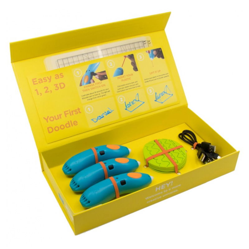3Doodler Start Learning packs, 6 długopisów do druku 3D z