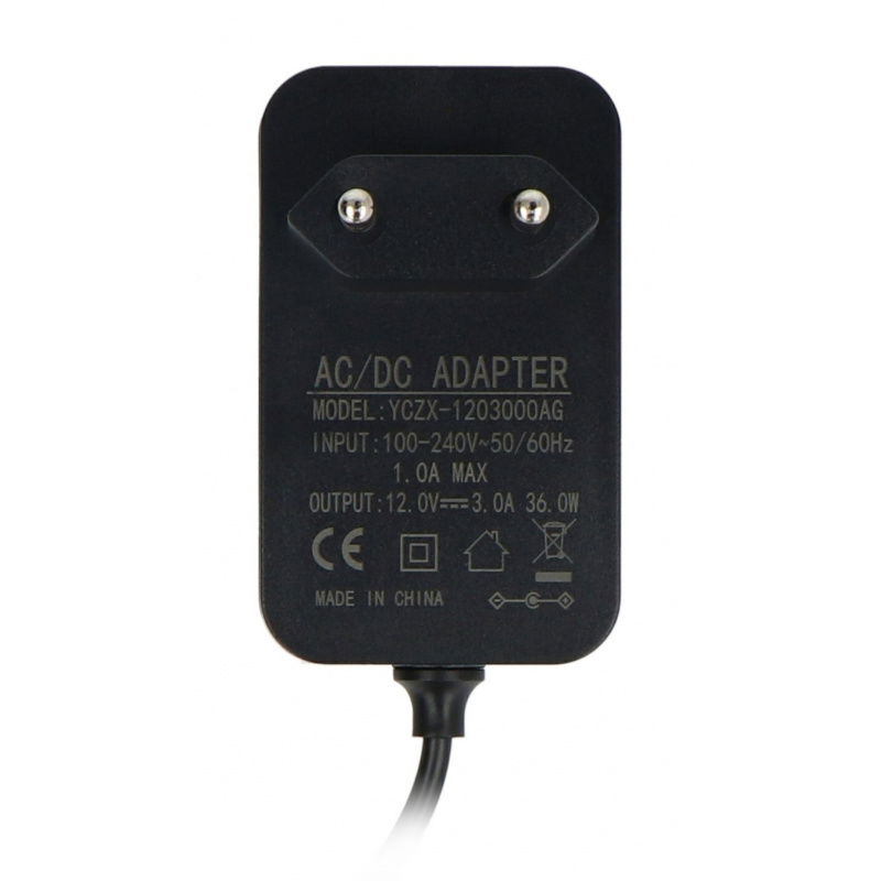 Spínaný zdroj 12V / 3A - DC vidlice 5,5 / 2,5mm