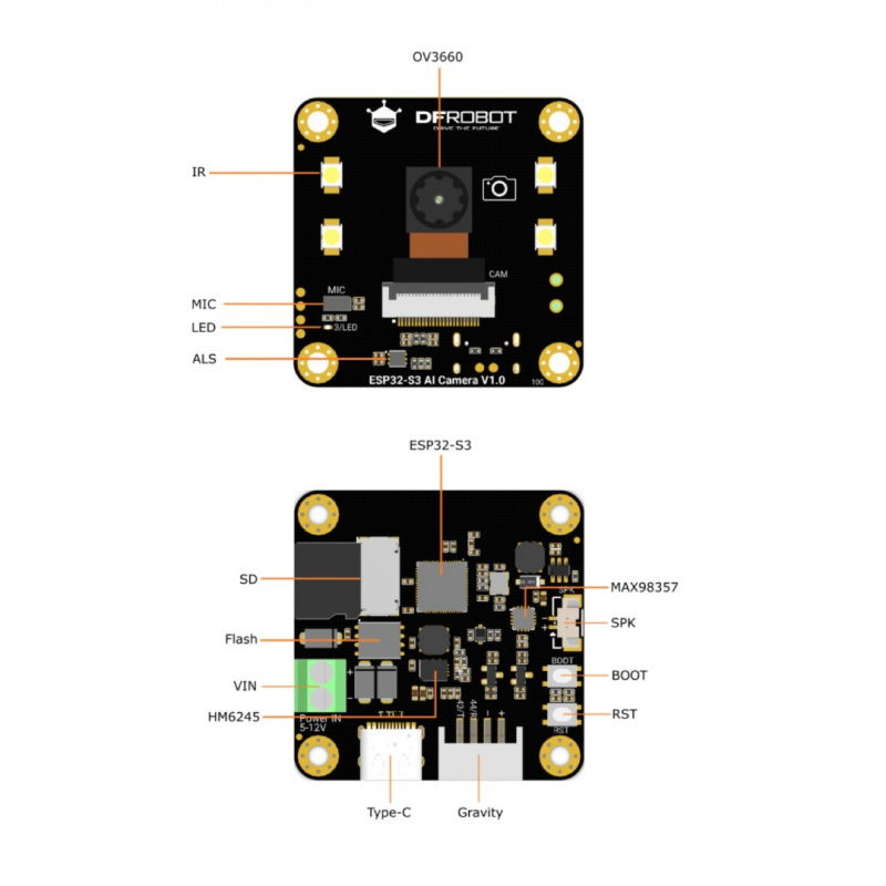 ESP32-S3 AI Camera Module
