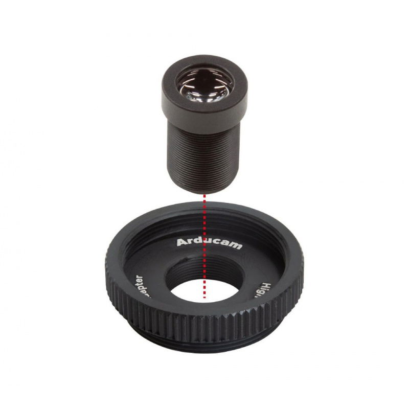 Arducam 1/1.8'' 4K 25mm Low Distortion M12 Lens for