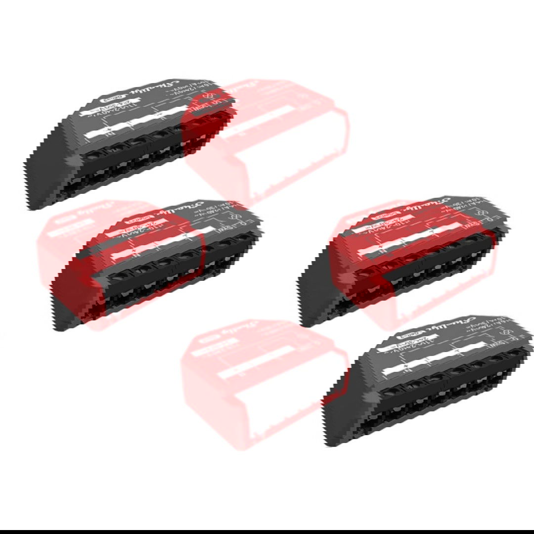 Zestaw 4 Sterowników Shelly 1PM Gen3 WiFi/Bluetooth