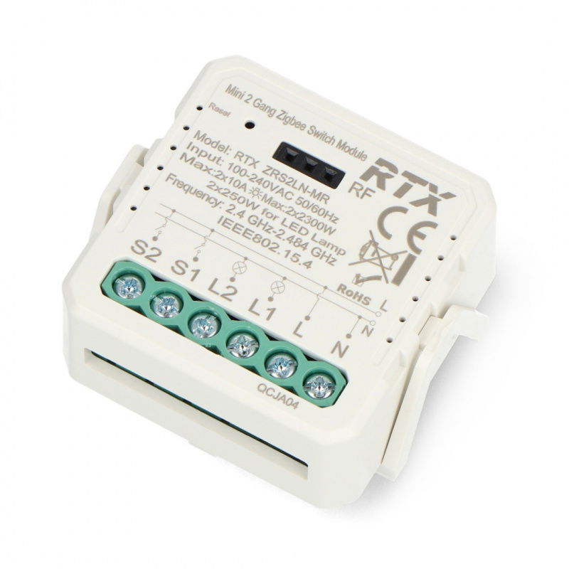 Przekaźnik Dopuszkowy 2 kanały ZigBee TUYA LN