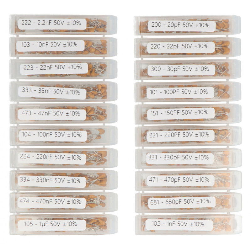Sada monolitických kondenzátorů 50V - 1000 ks.