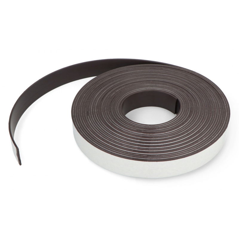 Taśma magnetyczna samoprzylepna - 25mm dł. 10m gr. 2mm