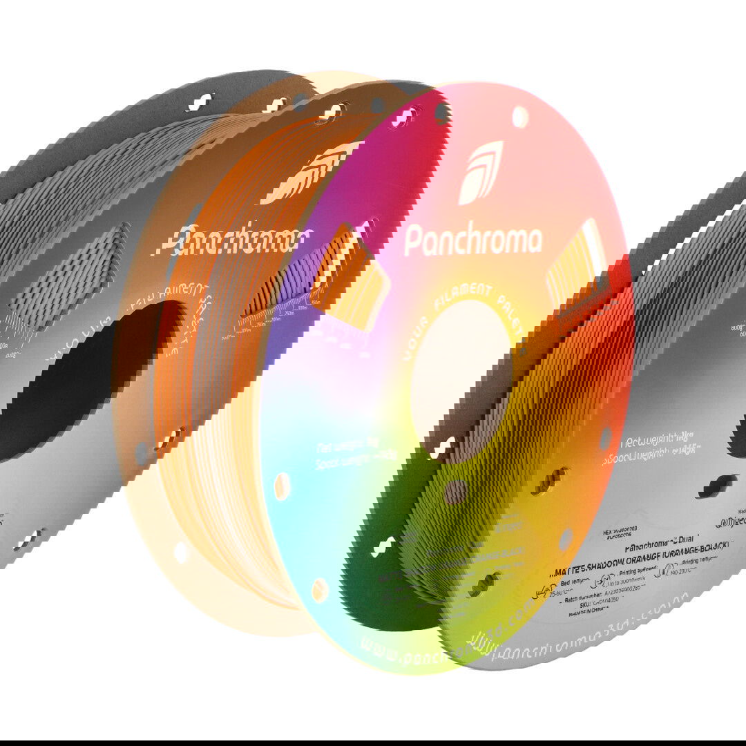 Polymaker vlákna Panchroma PLA Dual Shadow Orange 1,75 mm 1 kg