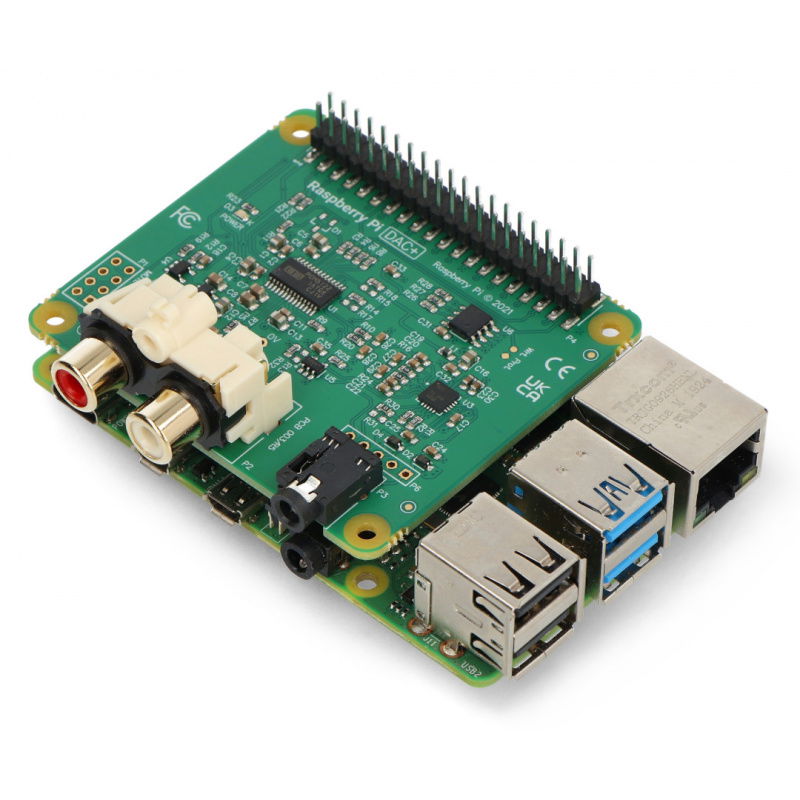 IQaudIO DAC + - zvuková karta pro Raspberry Pi 4B / 3B + / 3B